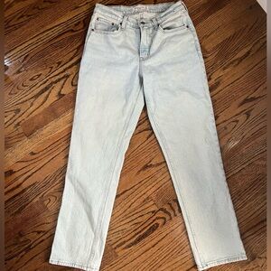Abercrombie Curve Straight Leg Mid Rise Jeans